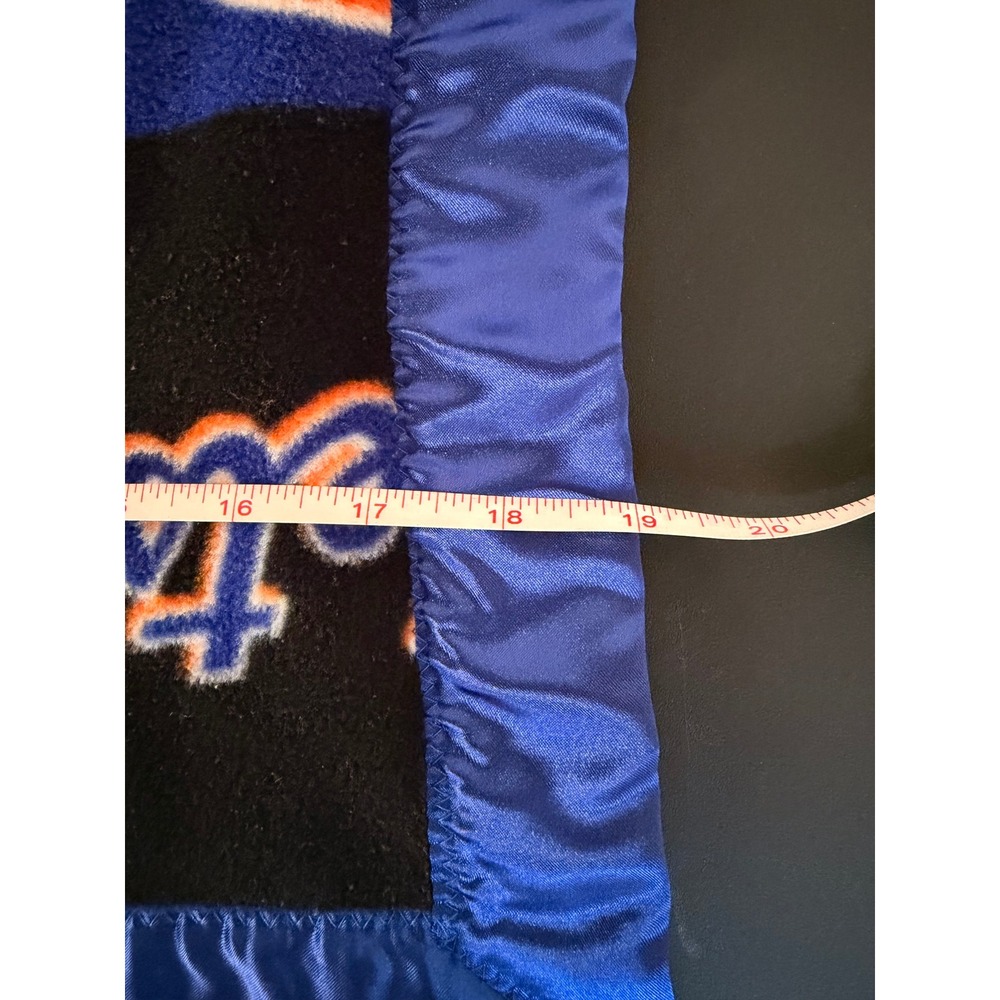 New York Mets Baby Security Blanket Jack Personalized Baseball Lovey Satin Trim - Picture 3 of 4
